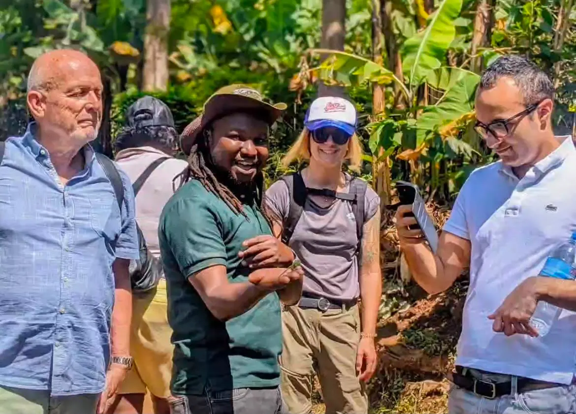 Our local guide sharing coffee knowledge