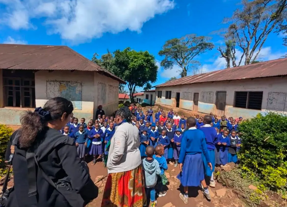 Visiting a local school