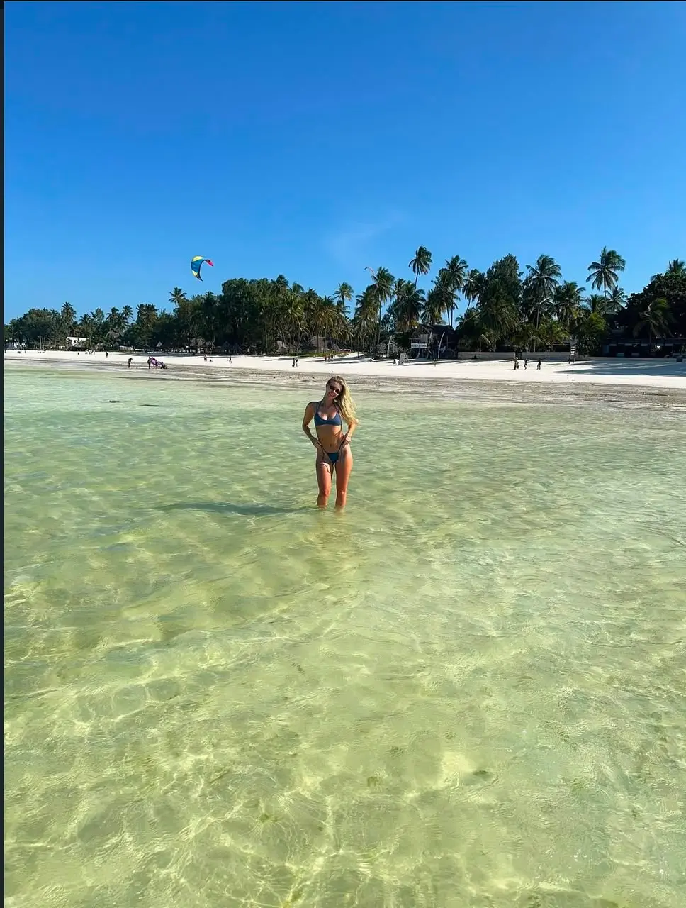 Wading in Zanzibar’s turquoise waters